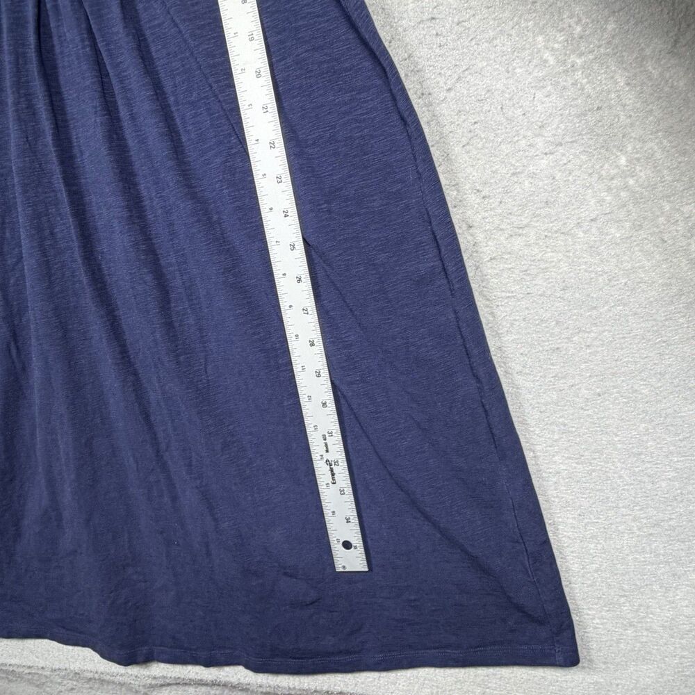 Boden Dress Women’s 10 Blue Short Sleeve V Neck Jersey Wrap Knee Length Casual - Picture 6 of 9
